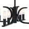 Designers Fountain Skye 22.75 in. 8-Light Matte Black Minimalist Semi Flush Mount with Bare Bulbs for Dining Rooms D314C-SF-MB - alternate 7